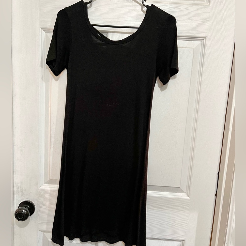 Black t-shirt dress